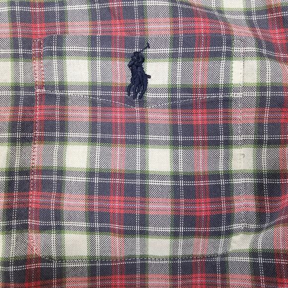 Polo Ralph Lauren Shirt Boys Medium Plaid Button Up Preppy Academia Classic - Picture 5 of 11